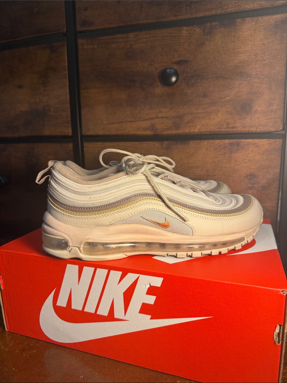 Nike Air Max 97 Men's Sneakers - Cream - Size 9